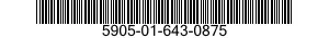 5905-01-643-0875 RESISTOR,THERMAL 5905016430875 016430875
