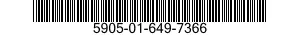 5905-01-649-7366 RESISTOR,FIXED,WIRE WOUND 5905016497366 016497366
