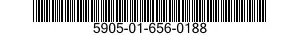 5905-01-656-0188 RESISTOR,FIXED,FILM 5905016560188 016560188