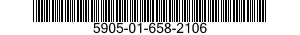 5905-01-658-2106 RESISTOR ASSEMBLY 5905016582106 016582106