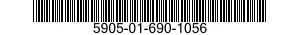 5905-01-690-1056 RESISTOR,VARIABLE,NONWIRE WOUND,PRECISION 5905016901056 016901056