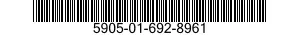 5905-01-692-8961 RESISTOR,FIXED,FILM 5905016928961 016928961