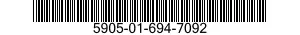 5905-01-694-7092 RESISTOR,FIXED,WIRE WOUND 5905016947092 016947092