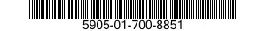 5905-01-700-8851 RESISTOR,THERMAL 5905017008851 017008851