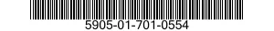 5905-01-701-0554 RESISTOR,VARIABLE,WIRE WOUND,PRECISION 5905017010554 017010554