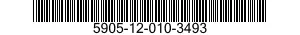 5905-12-010-3493 RESISTOR,FIXED,COMPOSITION 5905120103493 120103493