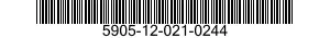 5905-12-021-0244 RESISTOR,FIXED,COMPOSITION 5905120210244 120210244
