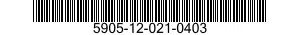 5905-12-021-0403 RESISTOR,FIXED,COMPOSITION 5905120210403 120210403