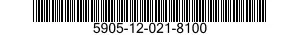 5905-12-021-8100 RESISTOR,FIXED,COMPOSITION 5905120218100 120218100
