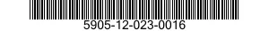5905-12-023-0016 RESISTOR,FIXED,COMPOSITION 5905120230016 120230016