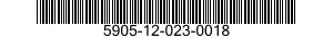 5905-12-023-0018 RESISTOR,FIXED,COMPOSITION 5905120230018 120230018