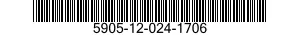 5905-12-024-1706 RESISTOR,FIXED,COMPOSITION 5905120241706 120241706