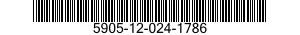 5905-12-024-1786 RESISTOR,FIXED,COMPOSITION 5905120241786 120241786