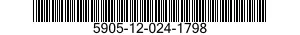5905-12-024-1798 RESISTOR,FIXED,COMPOSITION 5905120241798 120241798