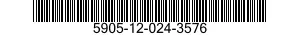 5905-12-024-3576 RESISTOR,FIXED,COMPOSITION 5905120243576 120243576