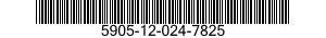 5905-12-024-7825 RESISTOR,FIXED,COMPOSITION 5905120247825 120247825