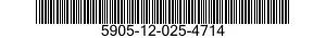 5905-12-025-4714 RESISTOR,VARIABLE,WIRE WOUND,PRECISION 5905120254714 120254714
