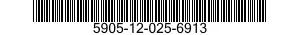 5905-12-025-6913 RESISTOR,FIXED,WIRE WOUND,INDUCTIVE 5905120256913 120256913