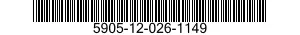 5905-12-026-1149 RESISTOR,VARIABLE,WIRE WOUND,NONPRECISION 5905120261149 120261149