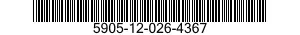 5905-12-026-4367 RESISTOR,VARIABLE,WIRE WOUND,NONPRECISION 5905120264367 120264367