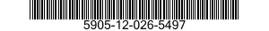 5905-12-026-5497 RESISTOR,VARIABLE,WIRE WOUND,NONPRECISION 5905120265497 120265497