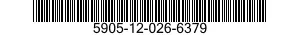 5905-12-026-6379 RESISTOR,FIXED,WIRE WOUND,INDUCTIVE 5905120266379 120266379