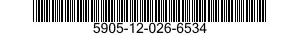 5905-12-026-6534 RESISTOR,FIXED,COMPOSITION 5905120266534 120266534