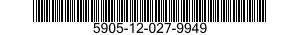 5905-12-027-9949 RESISTOR,FIXED,WIRE WOUND,NONINDUCTIVE 5905120279949 120279949