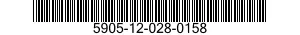 5905-12-028-0158 RESISTOR,FIXED,COMPOSITION 5905120280158 120280158