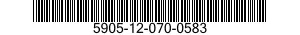 5905-12-070-0583 RESISTOR,THERMAL 5905120700583 120700583