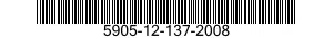 5905-12-137-2008 RESISTOR,VARIABLE,WIRE WOUND 5905121372008 121372008