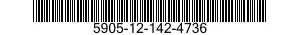 5905-12-142-4736 RESISTOR,VARIABLE,NON-WIRE WOUND 5905121424736 121424736