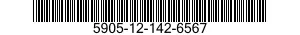 5905-12-142-6567 RESISTOR,FIXED,FILM 5905121426567 121426567