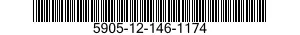 5905-12-146-1174 RESISTOR,VARIABLE,NON-WIRE WOUND 5905121461174 121461174