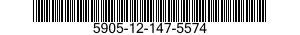 5905-12-147-5574 RESISTOR,FIXED,COMPOSITION 5905121475574 121475574