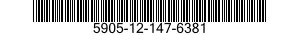 5905-12-147-6381 RESISTOR,VARIABLE,NON-WIRE WOUND 5905121476381 121476381