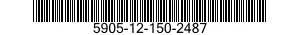 5905-12-150-2487 RESISTOR,VARIABLE,WIRE WOUND 5905121502487 121502487