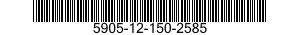 5905-12-150-2585 RESISTOR,FIXED,COMPOSITION 5905121502585 121502585