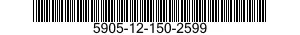 5905-12-150-2599 RESISTOR,FIXED,COMPOSITION 5905121502599 121502599