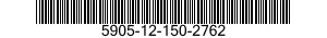 5905-12-150-2762 RESISTOR,FIXED,COMPOSITION 5905121502762 121502762
