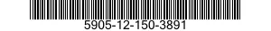 5905-12-150-3891 RESISTOR,FIXED,COMPOSITION 5905121503891 121503891