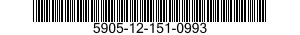 5905-12-151-0993 RESISTOR,THERMAL 5905121510993 121510993