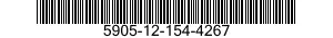 5905-12-154-4267 RESISTOR,FIXED,FILM 5905121544267 121544267