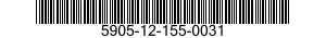 5905-12-155-0031 RESISTOR,FIXED,COMPOSITION 5905121550031 121550031