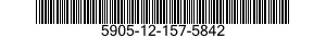 5905-12-157-5842 RESISTOR,FIXED,FILM 5905121575842 121575842