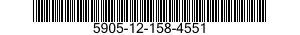 5905-12-158-4551 RESISTOR,FIXED,COMPOSITION 5905121584551 121584551