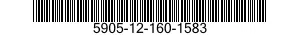 5905-12-160-1583 RESISTOR,FIXED,FILM 5905121601583 121601583