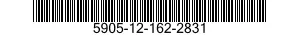 5905-12-162-2831 RESISTOR,FIXED,FILM 5905121622831 121622831