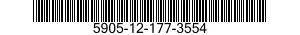5905-12-177-3554 RESISTOR,FIXED,FILM 5905121773554 121773554