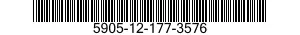 5905-12-177-3576 RESISTOR,FIXED,FILM 5905121773576 121773576